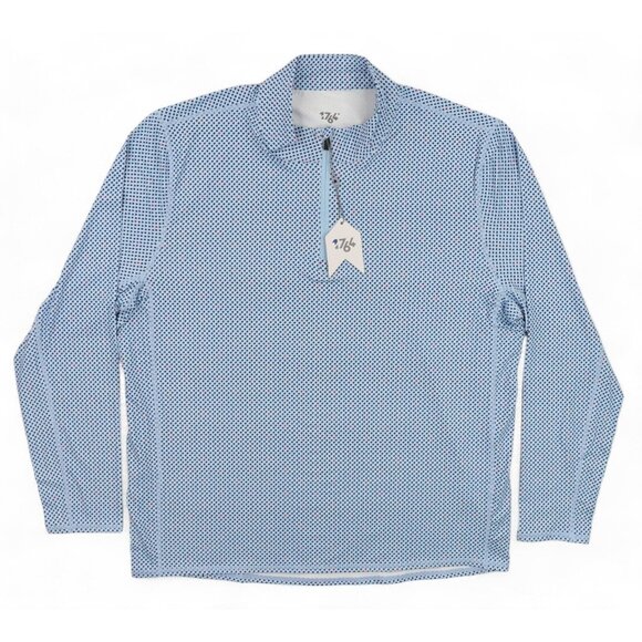 1764 Other - NEW 1764 Iconic 1/4 Zip Golf Pullover Men's XL Blue Red Geometric Performance